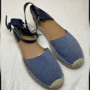 NWT Old Navy Blue Espadrille Sandals Size 9